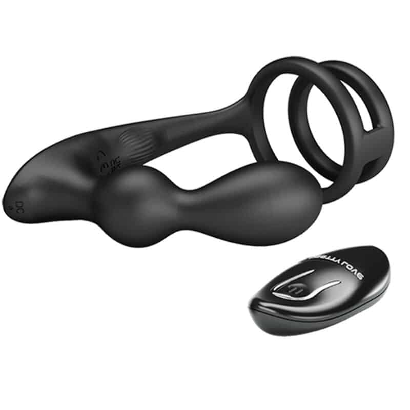 Pretty Love - Anel Para Pênis Marshall Com Plug Anal Vibratório Com Controle Remoto - Image 4