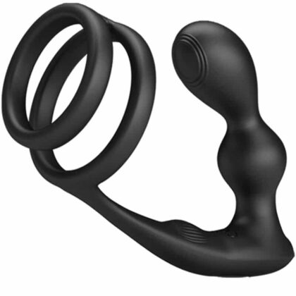 Pretty Love - Anel Para Pênis Marshall Com Plug Anal Vibratório Com Controle Remoto