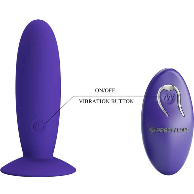 Pretty Love - Juventude Plug Vibrador Anal Controle Remoto Violeta - Image 6