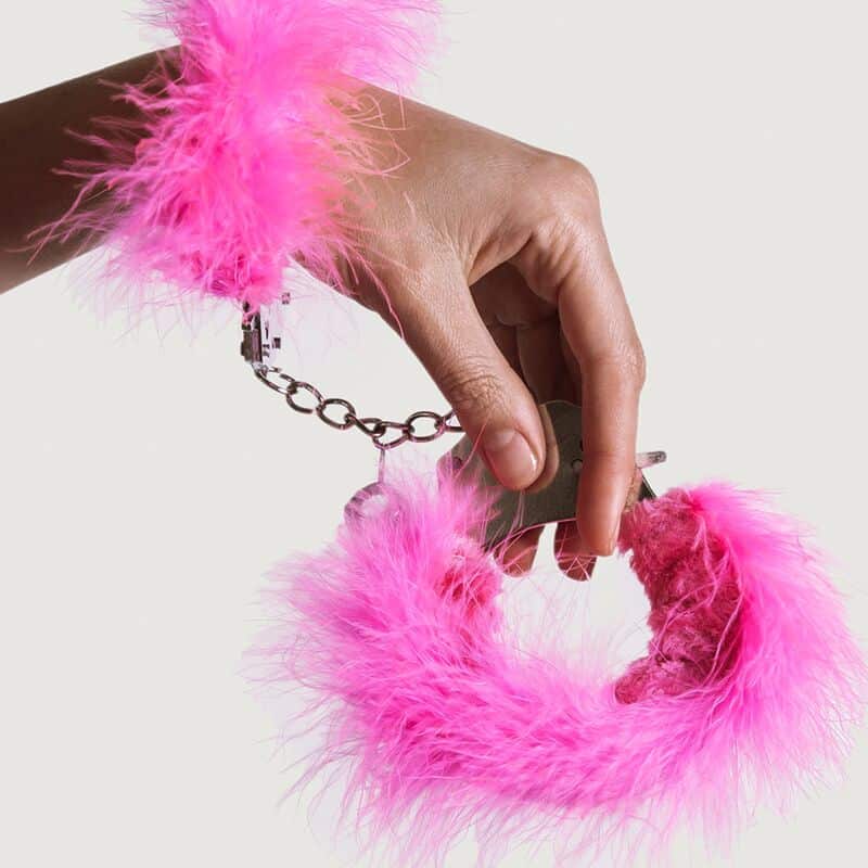 Adrien Lastic - Algemas De Metal Com Penas Rosa - Image 2