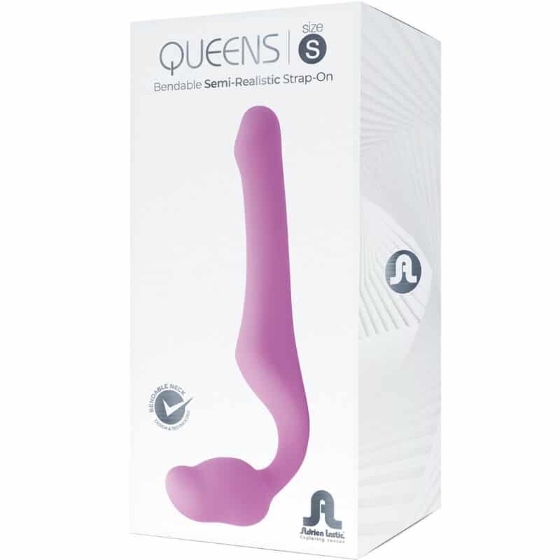 Adrien Lastic - Queens Strap-On Flexível Rosa Tamanho S - Image 5