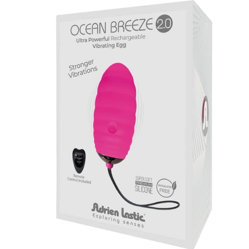 Adrien Lastic - Ocean Breeze 2.0 Ovo Vibratório Recarregável Controle Remoto Rosa - Image 4