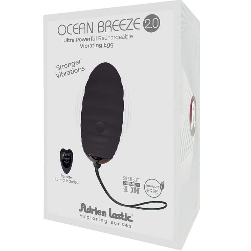 Adrien Lastic - Ocean Breeze 2.0 Ovo Vibratório Recarregável Controle Remoto Preto - Image 4