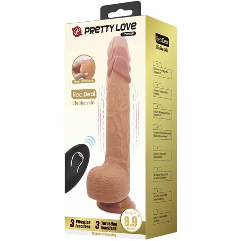 Pretty Love - Vibrador Tommy Realistic Dildo 22.5 Cm - Image 7