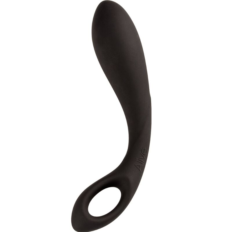 Alive - Massagem Anal Coração Preto 15 Cm