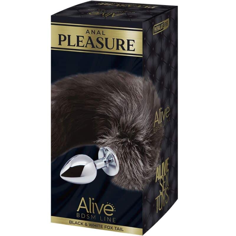 Alive - Plug De Prazer Anal Metal Fox Tail Tamanho M - Image 5