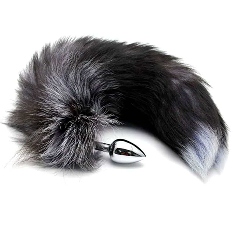 Alive - Plug De Prazer Anal Metal Fox Tail Tamanho M