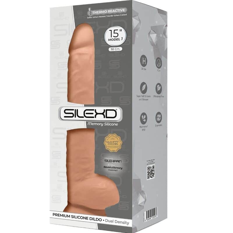 Silexd - Modelo 1 Pênis Realístico Premium Silexpan Silicone 38 Cm - Image 3