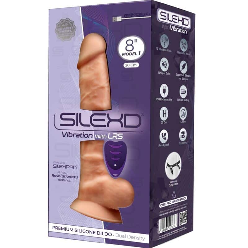 Silexd - Modelo 1 Vibrador De Pênis Realístico Silicone Premium Silexpan Controle Remoto 20 Cm - Image 3