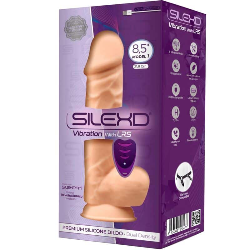 Silexd - Modelo 1 Vibrador De Pênis Realístico Silicone Premium Silexpan Controle Remoto 21.8 Cm - Image 3