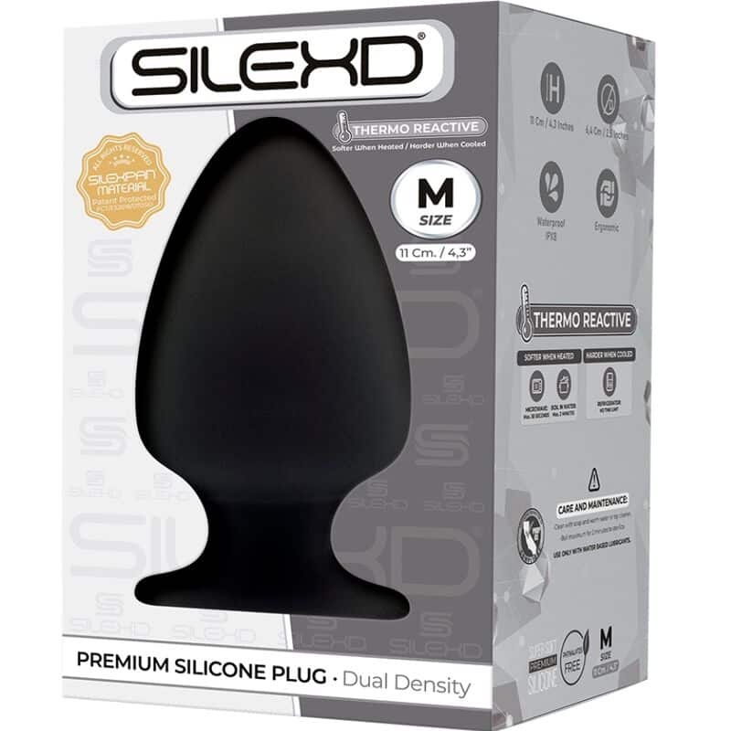 Silexd - Modelo 1 Plug Anal Premium Silexpan Silicone Premium Termoreativo Tamanho M - Image 2