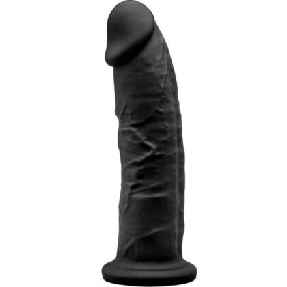 Silexd - Modelo 2 Pênis Realístico Premium Silexpan Silicone Preto 19 Cm