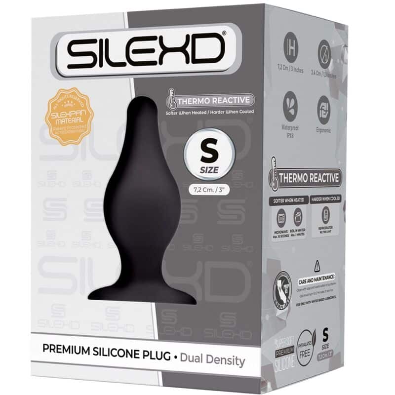 Silexd - Modelo 2 Plug Anal Premium Silexpan Silicone Premium Termoreativo Tamanho S - Image 2