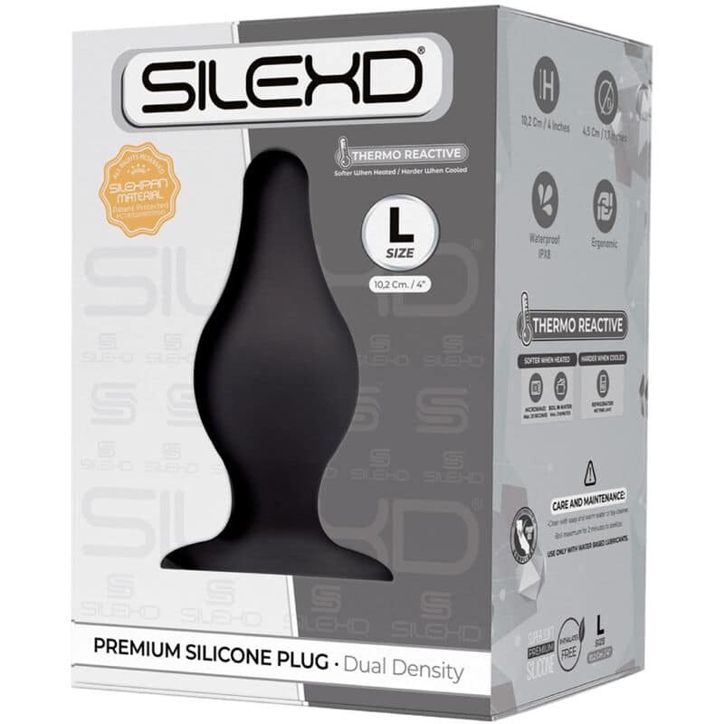 Silexd - Modelo 2 Plug Anal Premium Silexpan Silicone Premium Termoreativo Tamanho L - Image 2