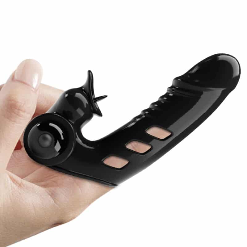 Pretty Love - Capa De Dedo Vibrador Preto Corbin - Image 4