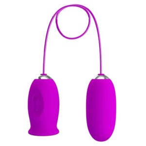 Pretty Love - Vibrador Recarregvel Daisy Dual Egg Roxo