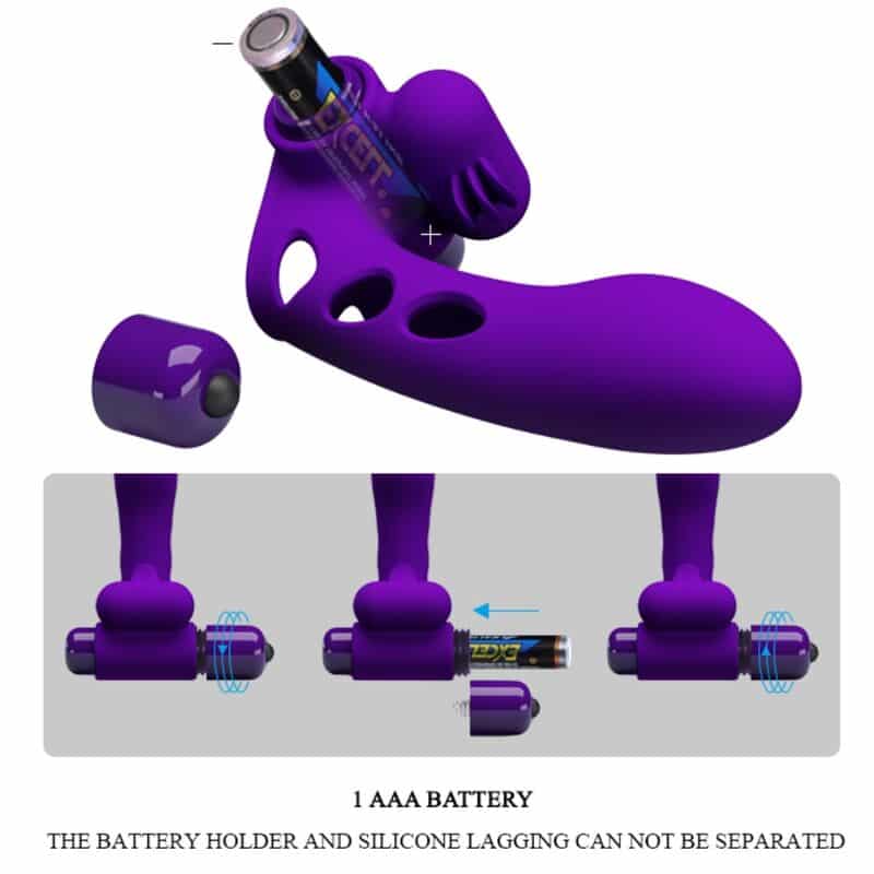 Pretty Love - Capa De Dedo Vibrador Roxo Orlando - Image 7