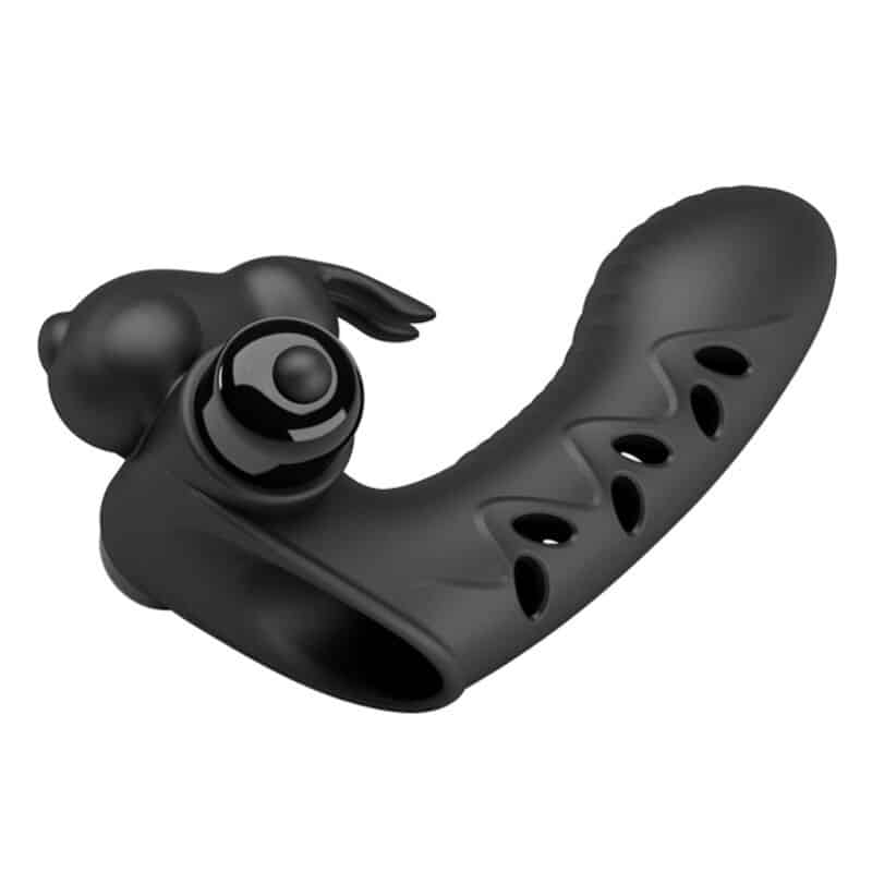 Pretty Love - Capa De Dedo Vibrador De Coelho Preto Vance - Image 3