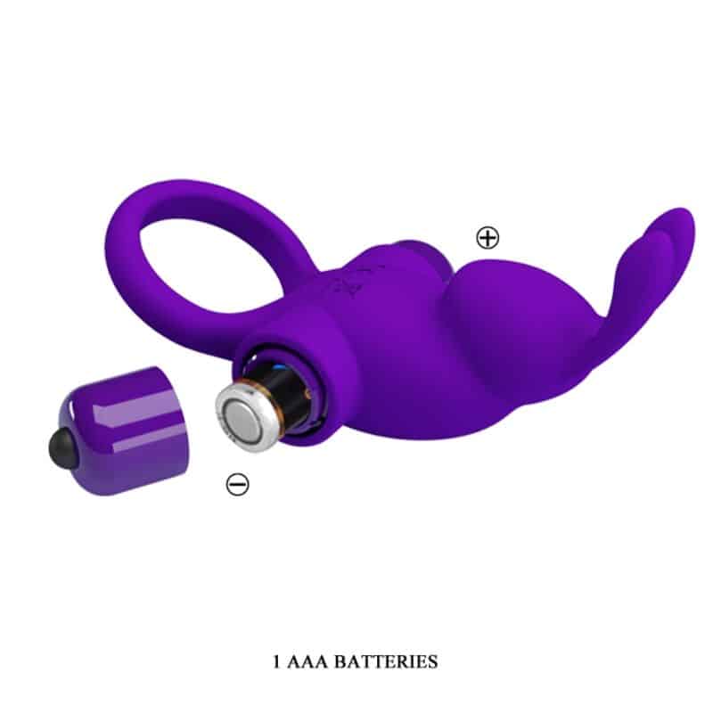 Pretty Love - Anel Vibrador I Coelho Para Pênis Roxo - Image 7