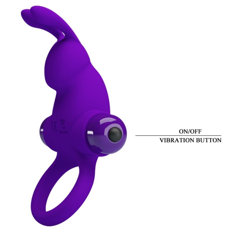 Pretty Love - Anel Vibrador I Coelho Para Pênis Roxo - Image 8