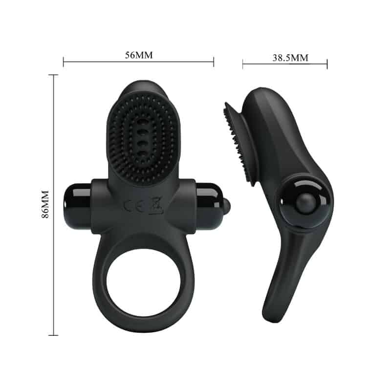 Pretty Love - Anel Vibrador Ii Para O Pênis Preto - Image 6