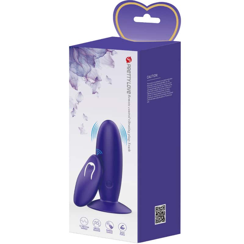 Pretty Love - Juventude Plug Vibrador Anal Controle Remoto Violeta - Image 7
