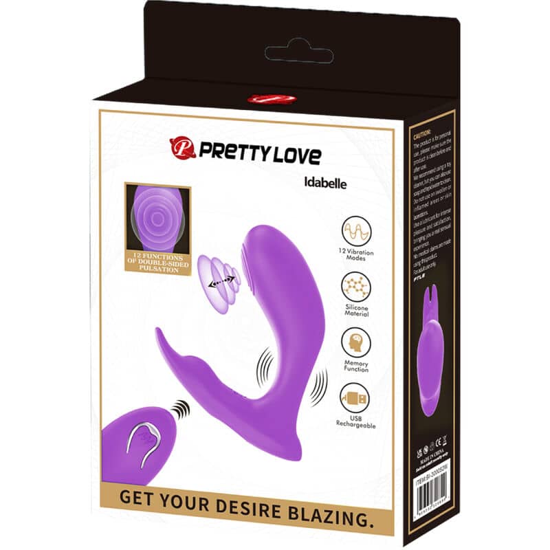 Pretty Love - Controle Remoto De Vibração E Pulsação Idabelle Violeta - Image 7
