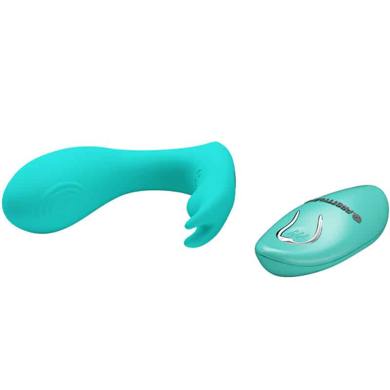 Pretty Love - Controle Remoto De Vibração E Pulsação Idabelle Azul - Image 3