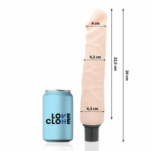 Loveclone - Vibrador Auto Lubrificante Jansen 26cm