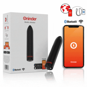 Oninder - Berlin Bullet Vibrador Preto 9 Modos 8,5 X 2 Cm - Aplicativo Gratuito