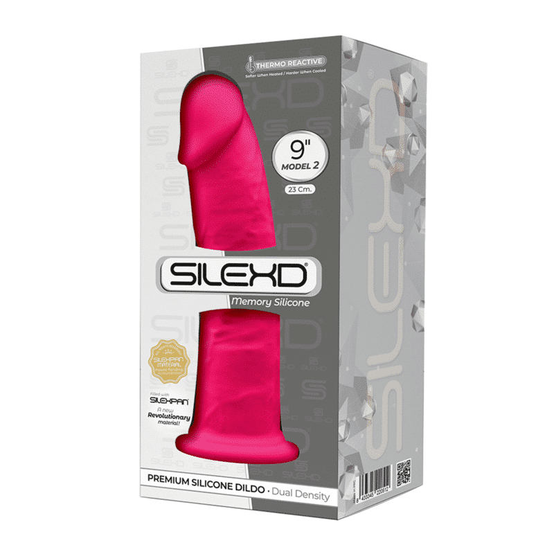 Silexd - Modelo 2 Pênis Realista Premium Silexpan Silicone Fúcsia 23 Cm - Image 3