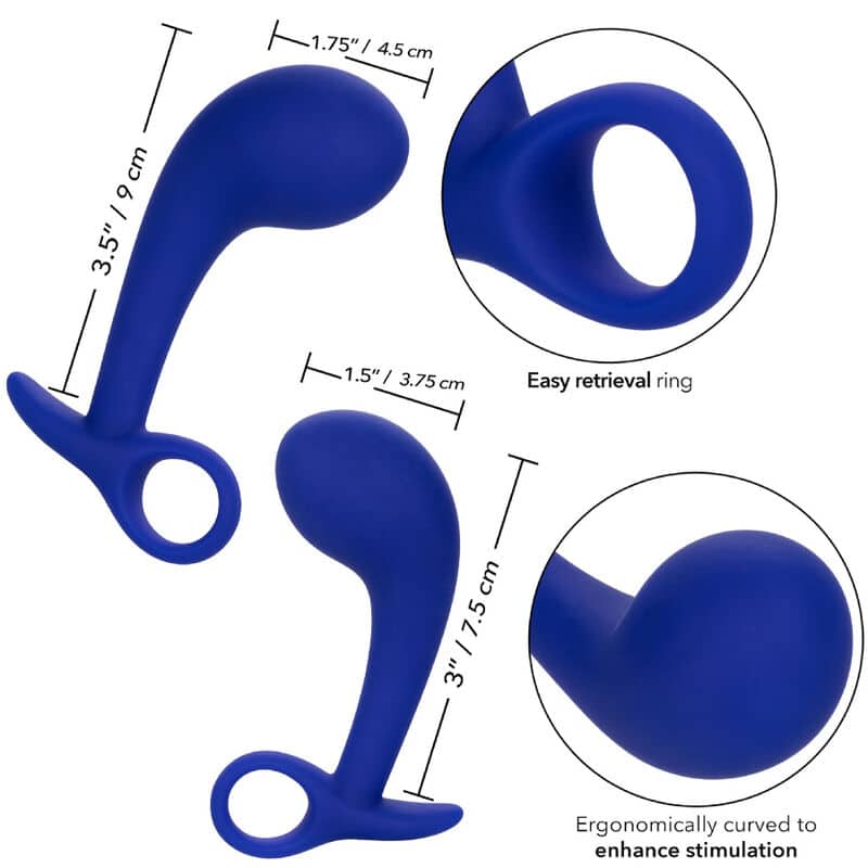 Admiral - Conjunto 2 Plug Anal Azul - Image 4