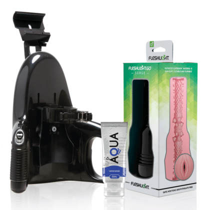 Fleshlight - Go Pink Lady Surge Vagina + Lançamento Universal + Lubrificante Aqua Quality 50 Ml