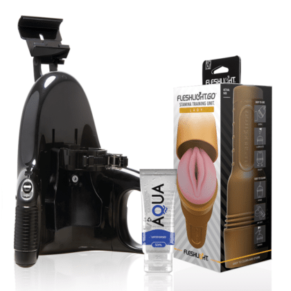 Fleshlight - Unidade De Treinamento Stamina Go Senhora + Lançamento Universal + Lubrificante Aqua Quality 50 Ml