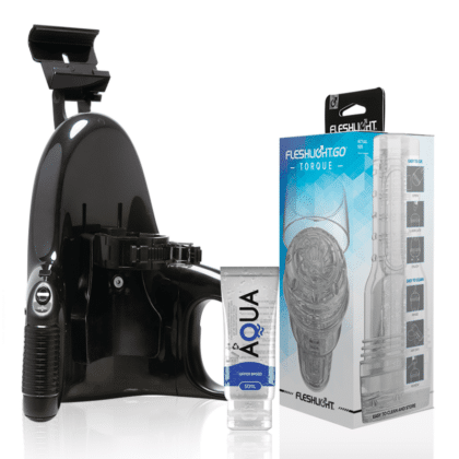 Fleshlight - Go Masturbador Torque Ice + Lançamento Universal + Lubrificante Aqua Quality 50 Ml