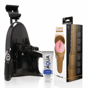Fleshlight - Unidade De Treinamento Pink Lady Stamina + Lançamento Universal + Lubrificante Aqua Quality 50 Ml