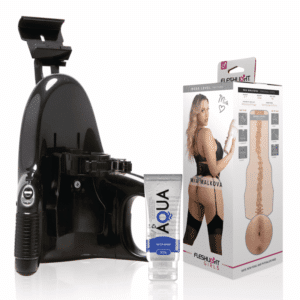 Fleshlight - Mia Malkova Boss Level + Lançamento Universal + Lubrificante Aqua Quality 50 Ml