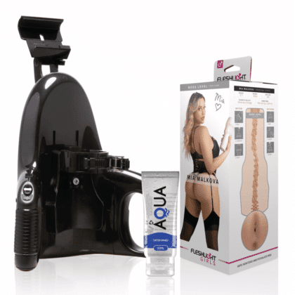 Fleshlight - Mia Malkova Boss Level + Lançamento Universal + Lubrificante Aqua Quality 50 Ml