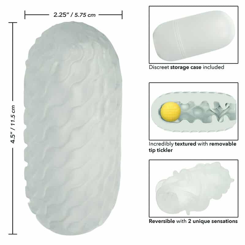 California Exotics - Boundless Reversível Squishy Ball Stroke Cinza - Image 11