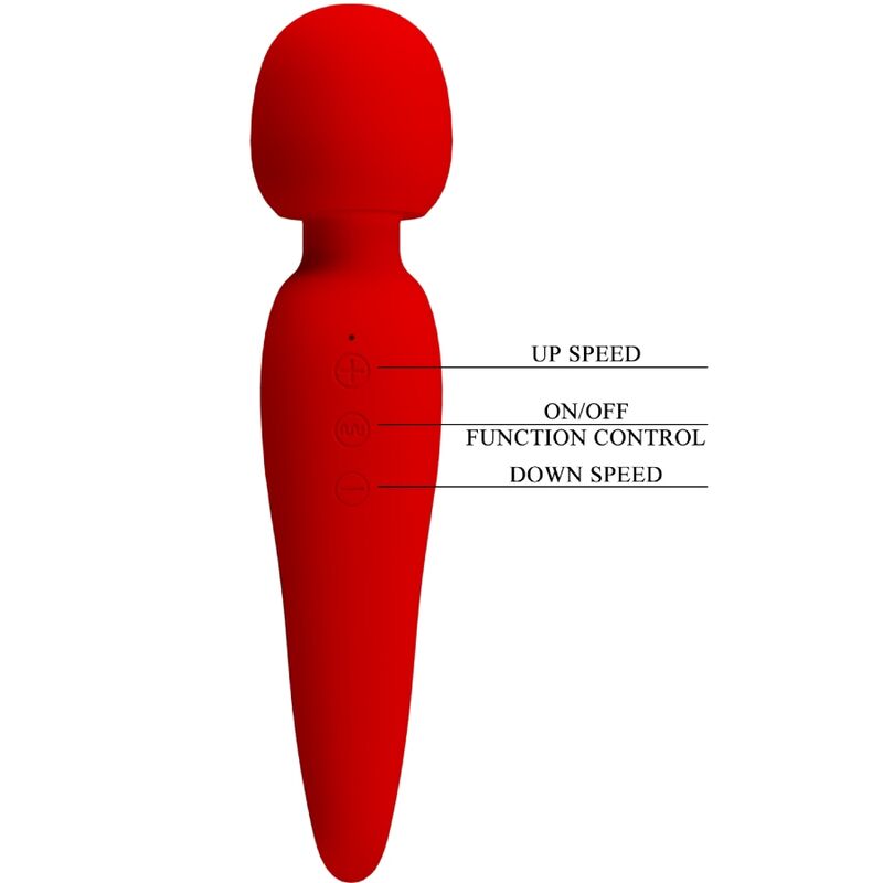 Pretty Love - Maredith Massager 12 Modos De Vibrao Vermelho - Image 7