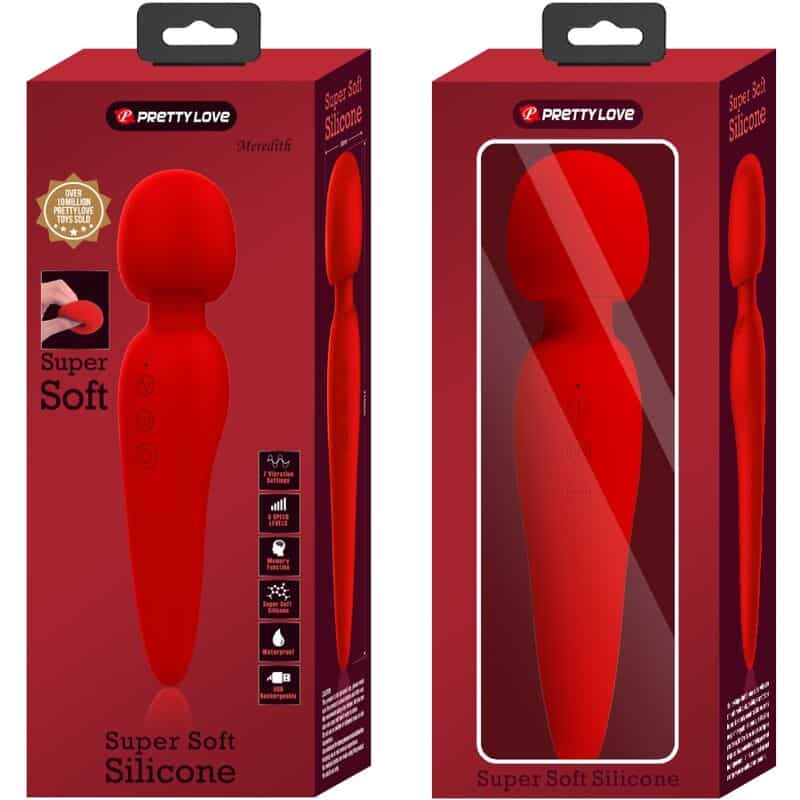 Pretty Love - Maredith Massager 12 Modos De Vibrao Vermelho - Image 9