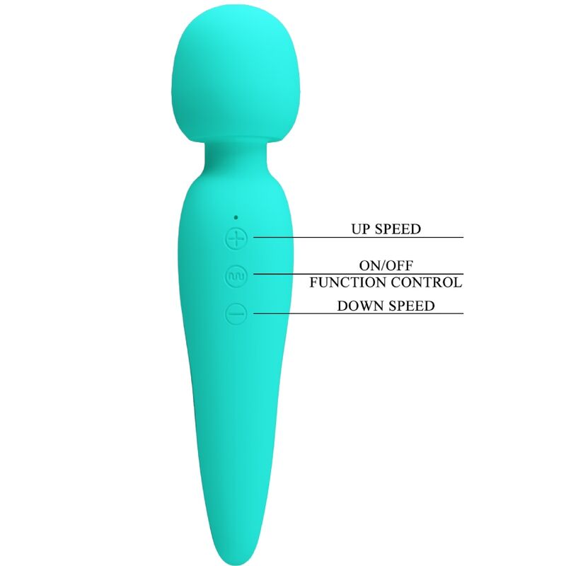 Pretty Love - Maredith Massager 12 Modos De Vibrao Aqua Green - Image 7