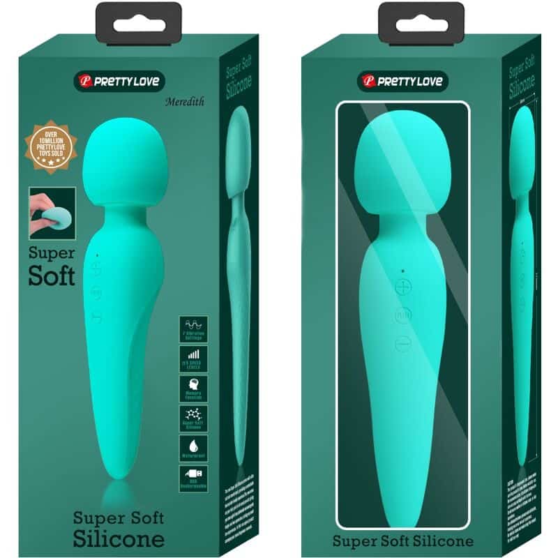 Pretty Love - Maredith Massager 12 Modos De Vibrao Aqua Green - Image 9