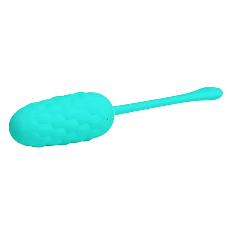 Pretty Love - Ovo Vibrante Com Textura Marinha Recarregvel Aqua Green - Image 4