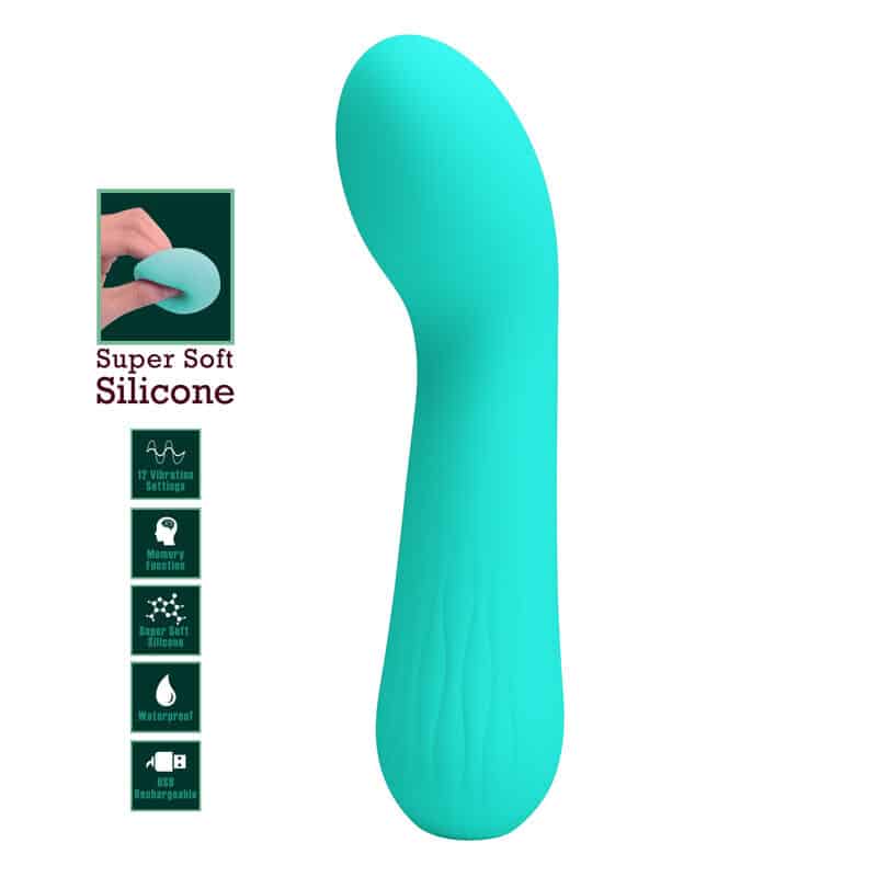 Pretty Love - Vibrador Recarregvel Faun Aqua Verde - Image 7