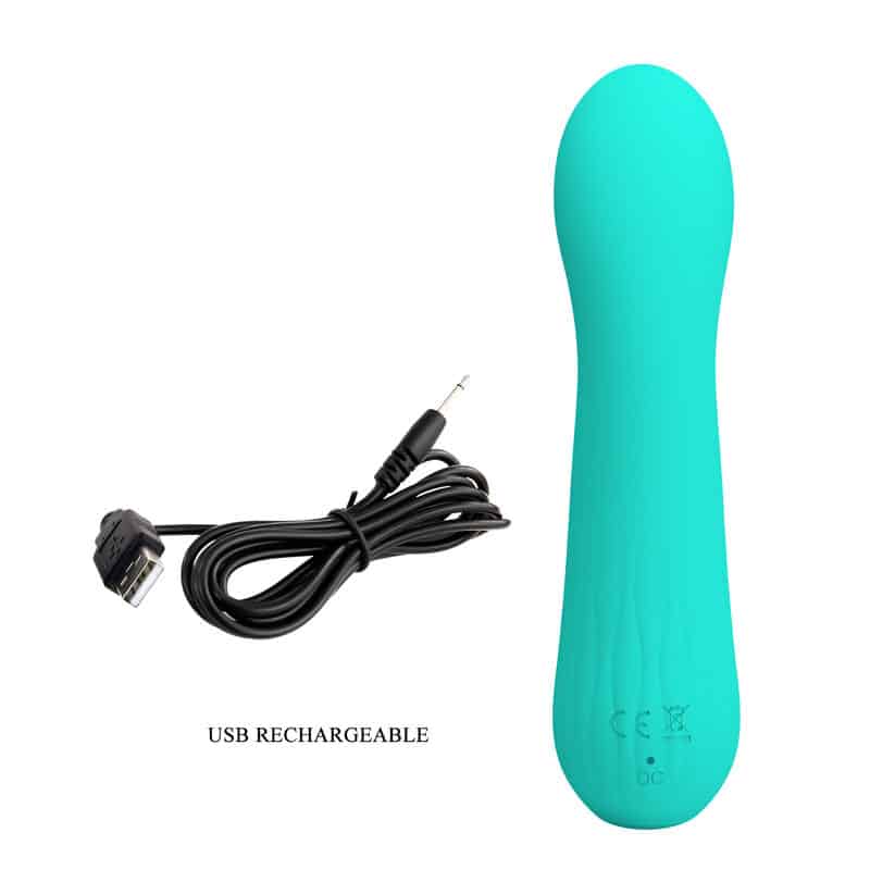 Pretty Love - Vibrador Recarregvel Faun Aqua Verde - Image 8
