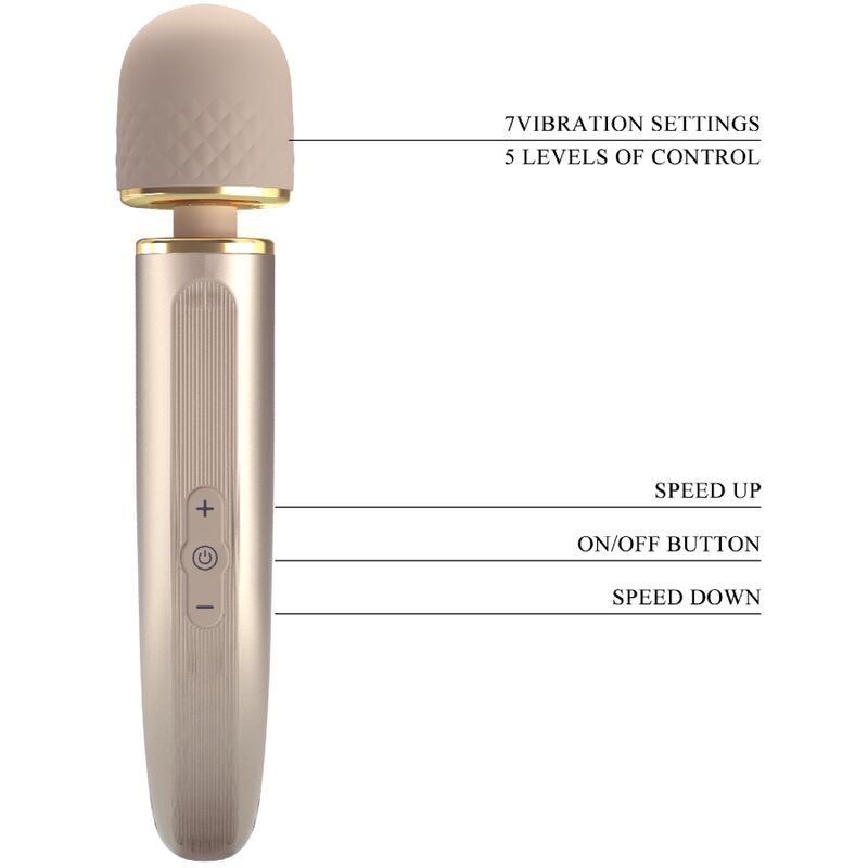 Pretty Love - Massager 7 Modos De Vibrao Champagne - Image 8