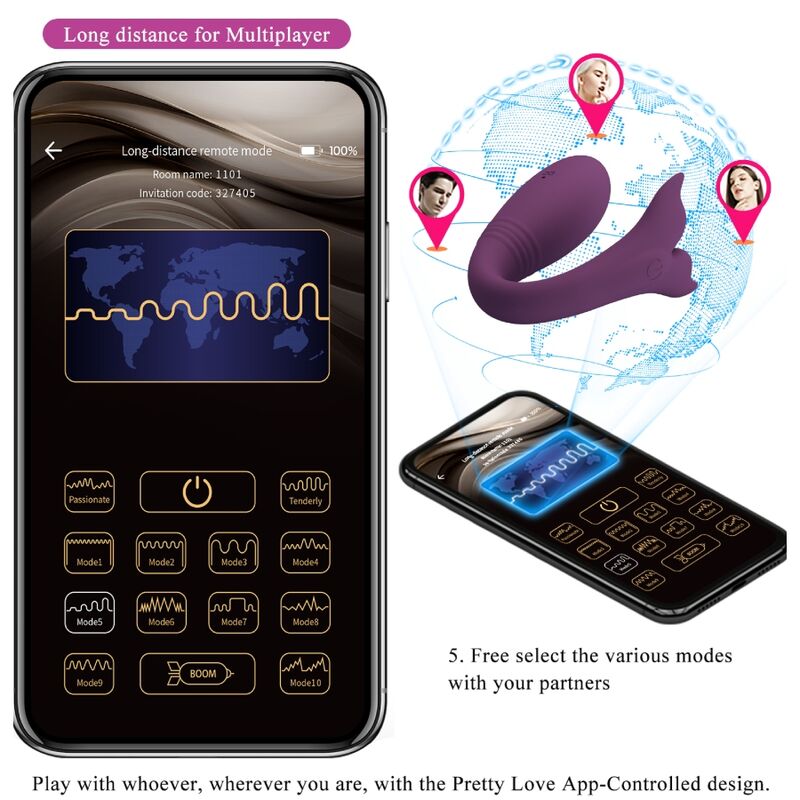 Pretty Love - Jayleen Vibrador App Controle Remoto Roxo - Image 16