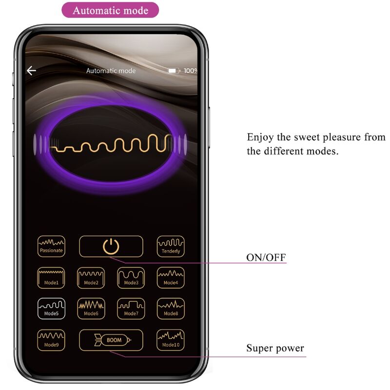 Pretty Love - Controle Remoto Billy Vibration Roxo - Aplicativo Grátis - Image 16