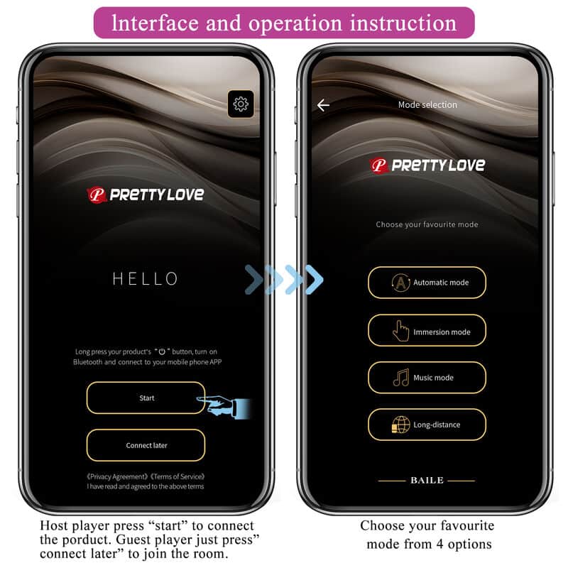 Pretty Love - Vibrador Hector Electroshock Por App Control Roxo - Image 15